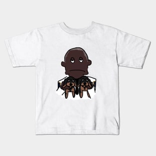 Captain Ray Holt and puppies Kids T-Shirt